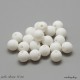 lot de 10 perles en silicone enfant attache tétine blanc