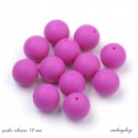 lot de 5 perles en silicone enfant attache tétine rose