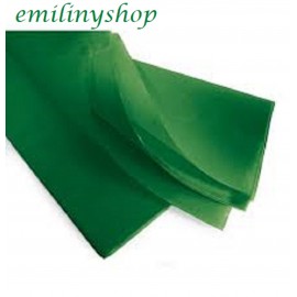 lot feuilles de soie papier mousseline vert sapin