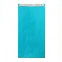 Pochettes cadeau papier kraft bleu turquoise